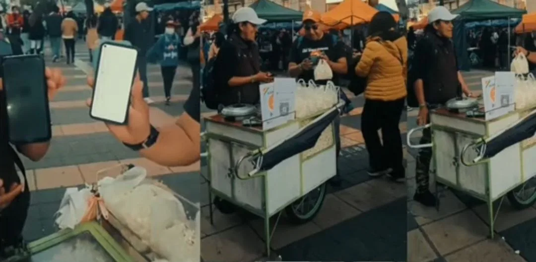 Vendedora ambulante de palomitas acepta Bitcoin